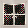 Twill Silk Square Scarf 90 x 90 cm (35.4 in) - Floral & Letter Print Women's Neck Kerchief Wrap