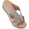 Women's Floral Hollow Wedge Sandals Platform Non-Slip Casual Beach Comfort Plus Size 43