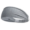 Unisex Sports Headband 1-Pack Moisture-Wicking Elastic Sweatband with Button Yoga Gym Running Hairband One Size (24 cm x 10 cm / 9.4 in x 3.9 in)