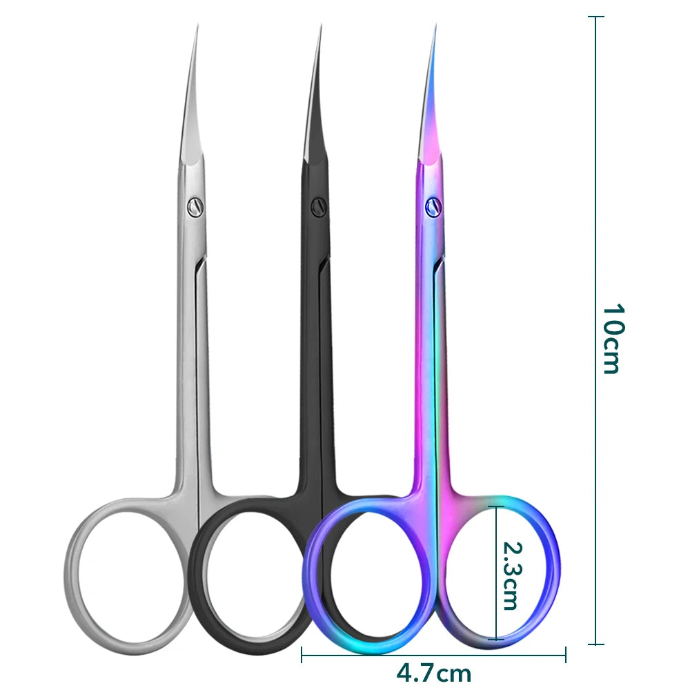 Professional Russian Cuticle Nipper Stainless Steel Manicure Scissors Portable Nail Trimmer
