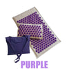 Acupressure Spike Mat Set 74 x 44 cm (29 x 17 in) with Pillow & Carry Bag – Natural Linen Buckwheat Massage Mat for Yoga & Pain Relief