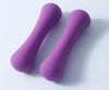 1kg (2.2 lb) Frosted Rubber-Coated Bone Dumbbells – Small Cast Iron Hand Weights for Yoga & Strength Training (Unisex)