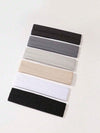 6-Pack Unisex Sweat-Absorbing Headbands for Sports, Yoga & Running – Solid & Leopard Print Cotton Blend