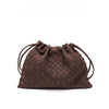 Large Capacity Woven Bucket Crossbody Shoulder Bag for Women PU Leather Messenger