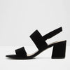 LOSLANDIFEN Women's Open Toe Ankle Strap Chunky Heel Sandals - 5.5 cm (2.17 in) Heel