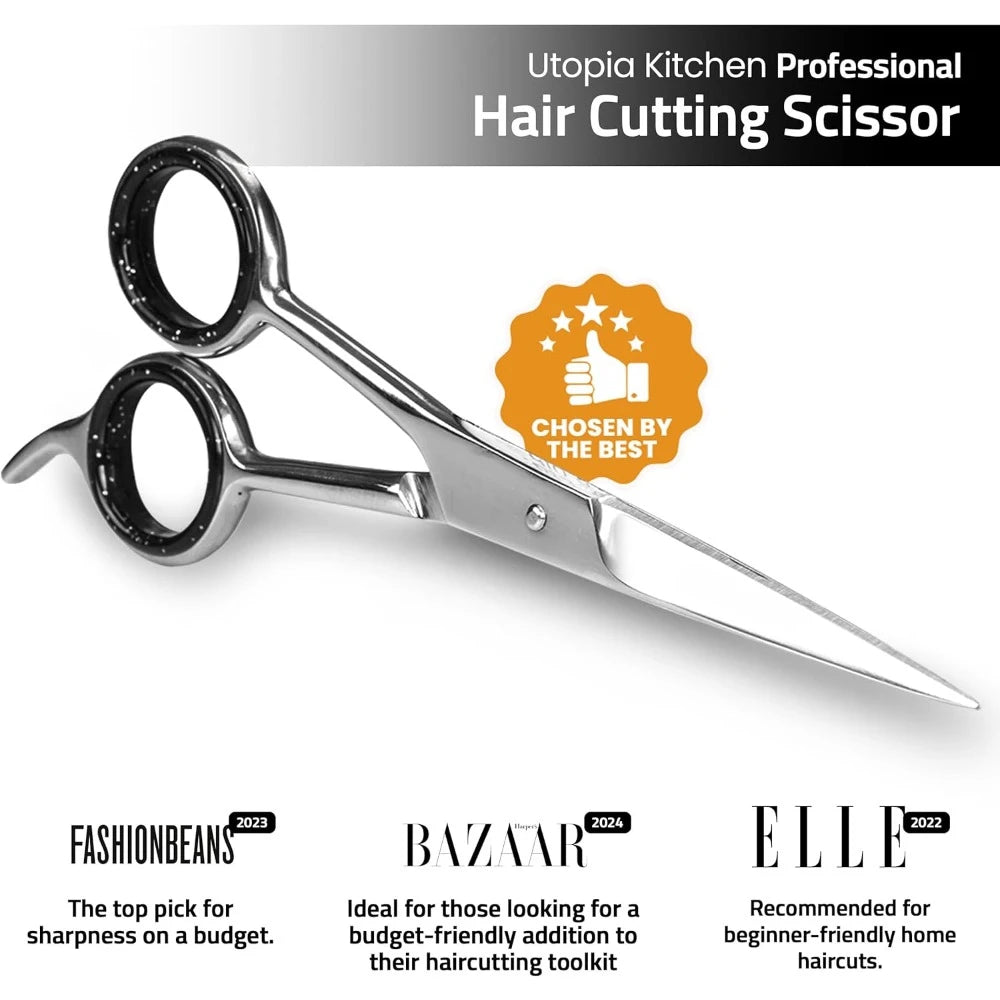 6.5-Inch (16.5 cm) 30-Tooth Thinning Hair Scissors – 6CR13 Stainless Steel Hairdressing Shears