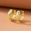 Geometric Metal Hoop Earrings for Women - Gold & Silver Tone Lightweight Everyday Jewelry