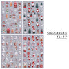 Christmas Nail Stickers 2/4-Pack Cartoon Santa Snowman Reindeer Gingerbread Adhesive Nail Decals
