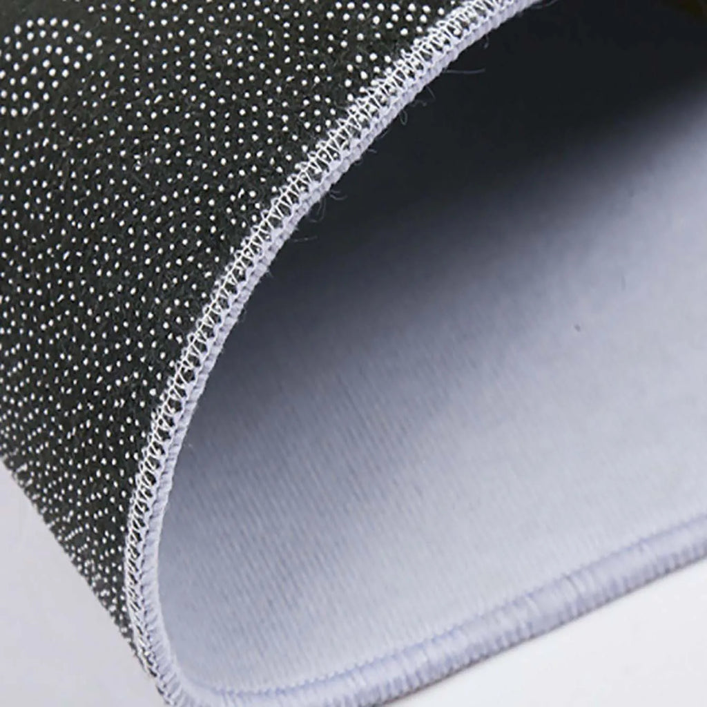 Blue Lotus Round Velvet Crystal Rug - Yoga & Meditation Mat, Non-Slip Flannel Floor Decor