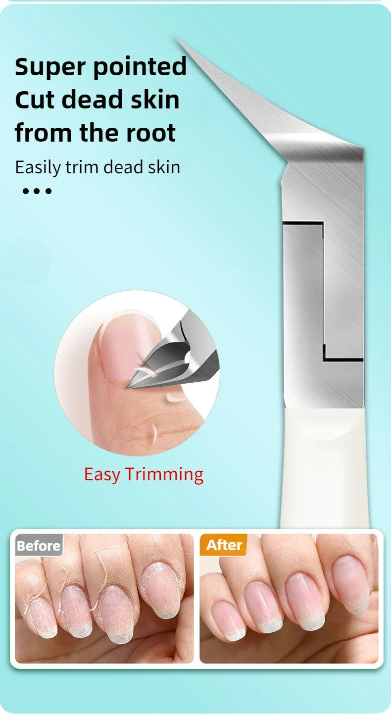 Stainless Steel Cuticle Scissors - Sharp Rust-Resistant Manicure & Nail Care Tool