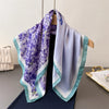 Luxury Horse Print Silk-Feel Square Scarf 70 x 70 cm (27.6 x 27.6 in) – Women's Neck, Hair, Foulard, Bandana