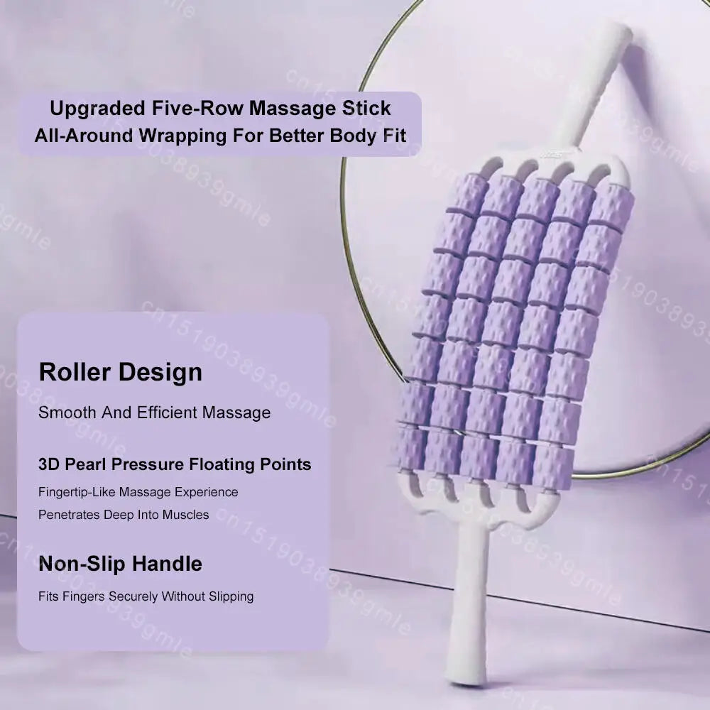 Portable Slimming Roller Massager Deep Tissue Lymphatic Muscle Roller for Legs Back Body