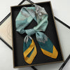 Satin Square Scarf 70cm (27.6 in) Silk-Look Polyester Neck & Hair Tie Bandana for Women Floral Headscarf Hijab