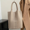 Genuine Cowhide Leather Large Bucket Tote Shoulder Bag for Women – Soft Commuter Handbag, Luxury Designer Style