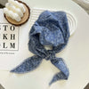 Floral Triangle Scarf for Women - Versatile Neck Shawl, Head Wrap & Bandana, 31.5–39.4 in (80–100 cm), Polyester
