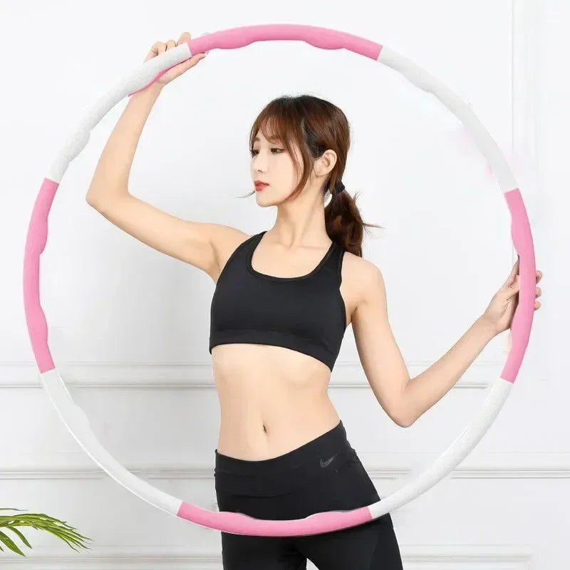 Adjustable Detachable Massage Hula Hoop – 7/8/9-Section Fitness Hoop for Waist Training & Slimming, Portable Lightweight, 26.8"/31.5"/34.6" (68/80/88 cm)