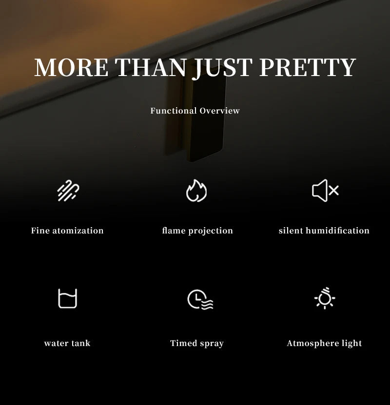 Portable 200ml (6.8 fl oz) USB Aroma Diffuser & Essential Oil Lamp — Mini Air Humidifier with Color Flame Night Light