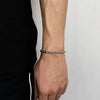 Twist Link Stainless Steel Chain Bracelet - Retro Gold Hip Hop Fashion for Men & Women
