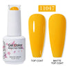 Red Semi-Permanent UV Gel Nail Polish 15ml (0.5 fl oz) Top & Base Hybrid