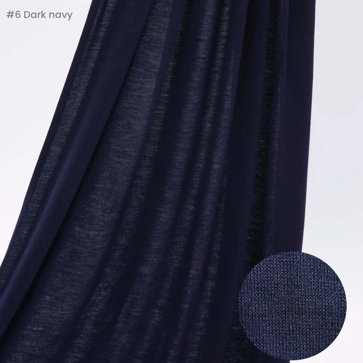 Jersey Hijab Scarf 170 x 60 cm (67 x 24 in) - Stretchy Cotton-Spandex Long Shawl | 29 Solid Colors Muslim Headscarf Turban Wrap