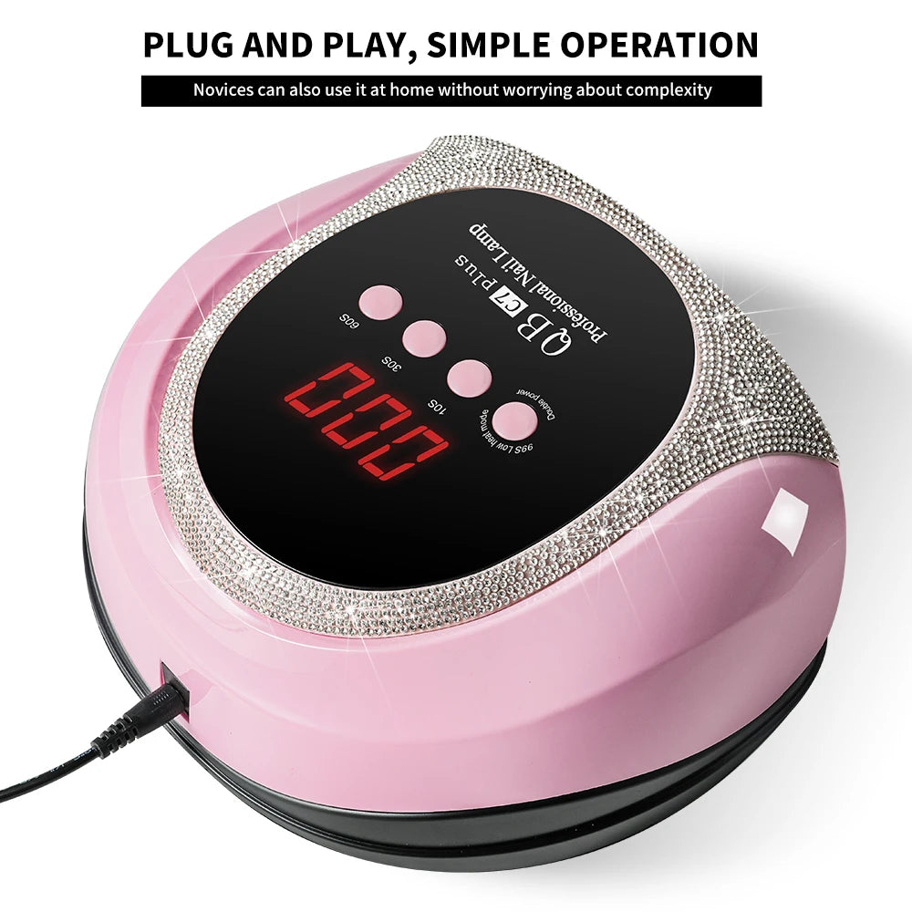 57-LED UV/LED Gel Nail Lamp with LCD Timer, Quick-Dry Curing Light for Gel and Acrylic Manicures