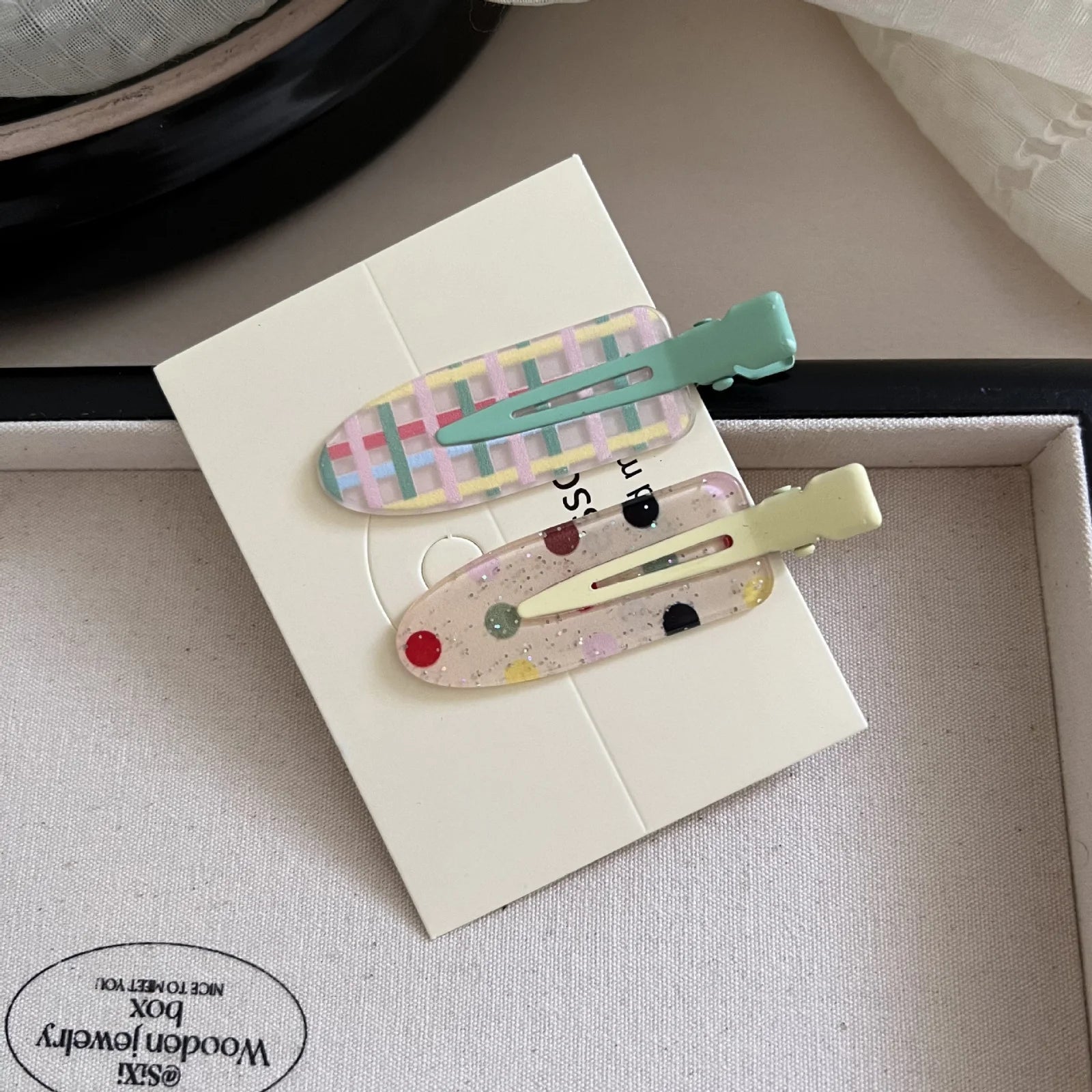 Candy Color Fruit Acrylic Hair Clips — No-Crease Summer Bang Barrettes & Side Clamps for Girls (2 or 10-Pack)