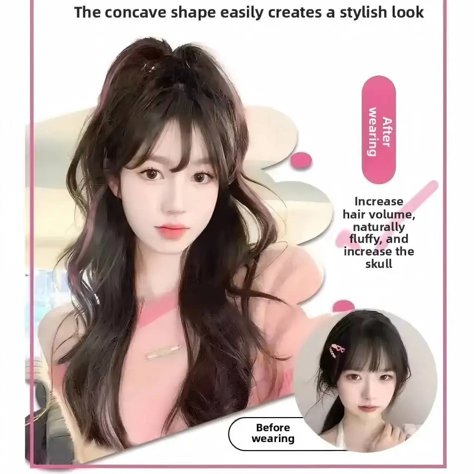 12-Inch Short Wavy Clip-In Ponytail Extension — Heat-Resistant Synthetic Hair with Claw & Grab Clips