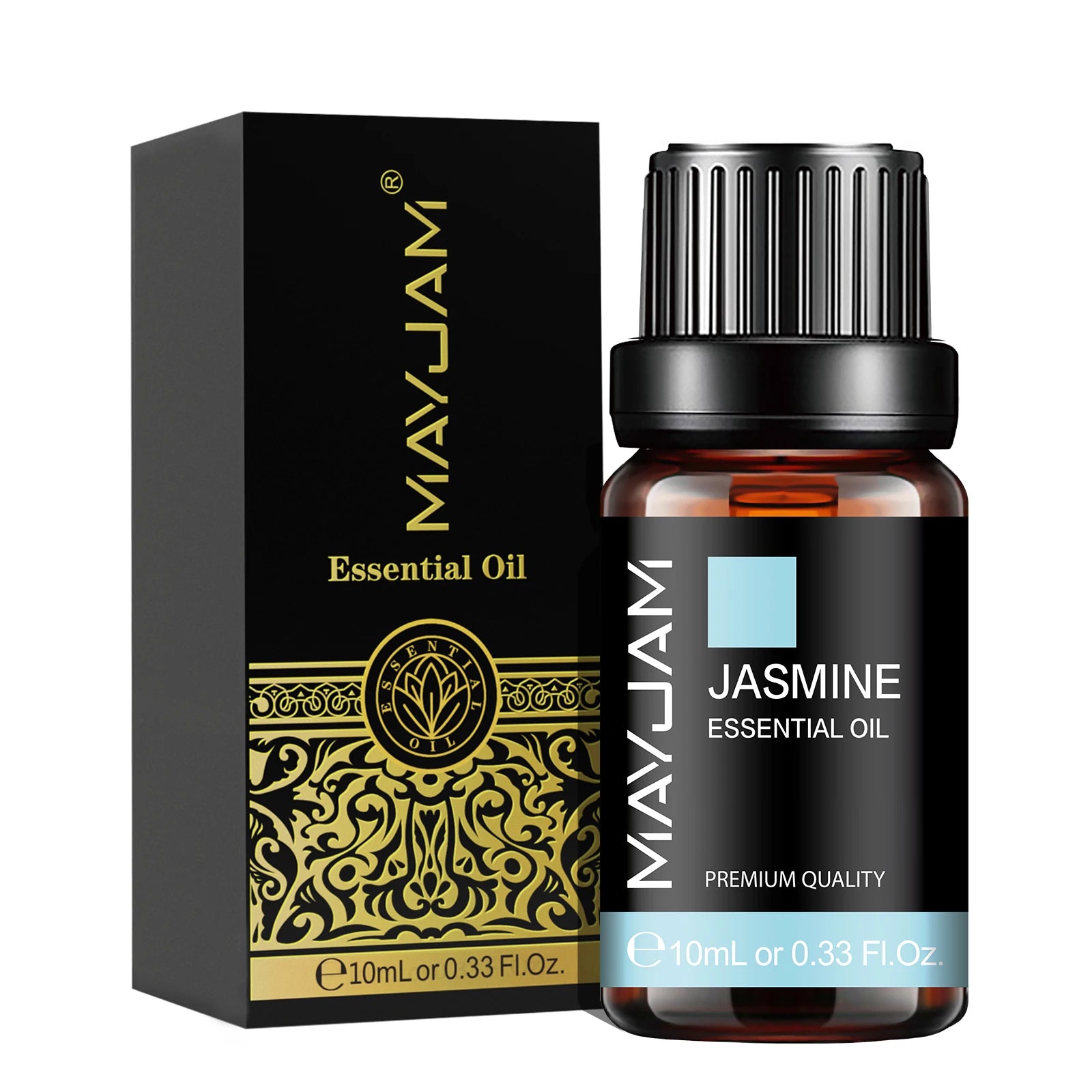 MAYJAM 10ml (0.34 fl oz) Pure Aromatherapy Essential Oil - Lavender, Jasmine, Eucalyptus, Vanilla, Sandalwood, Bergamot, Rosemary, Citronella, Cinnamon
