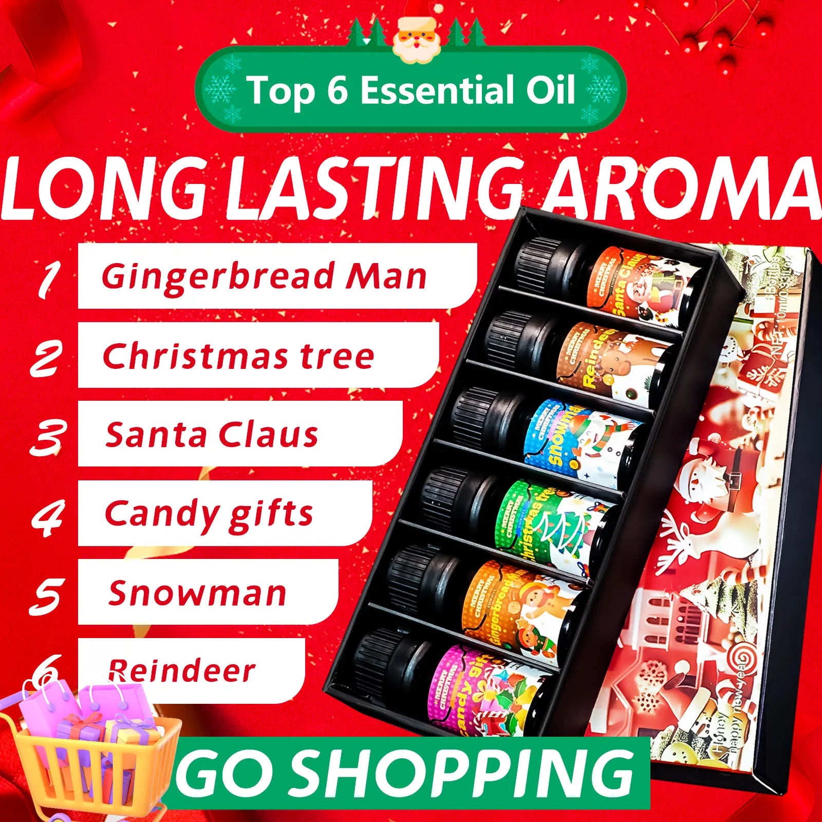 Gingerbread Man 10ml Essential Oil Holiday Diffuser & Perfume Oil Christmas Gift