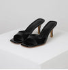 Women's Square Toe High Heel Slip-On Sandals - Elegant Casual Summer Back-Strap