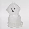 Dog Hair Storage Keychain Pendant Cute Resin Dog Fur Keeper Bag Charm for Car Keys, Couples & Gifts