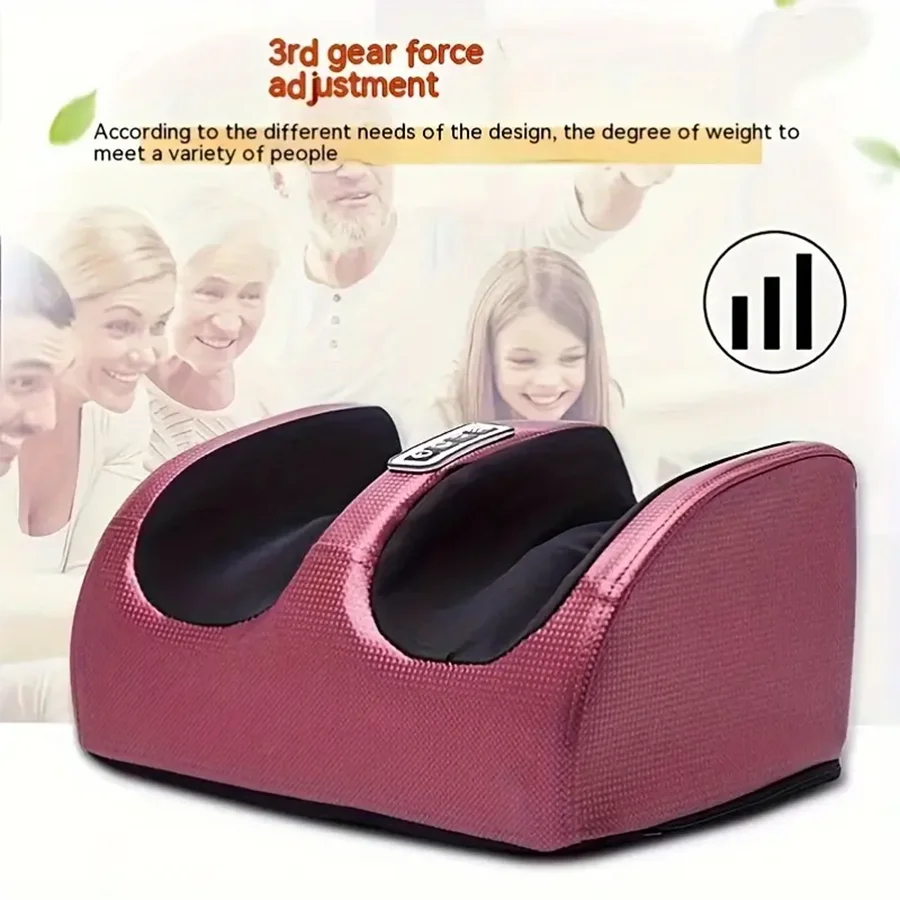 Electric Foot Massager with Heating & Kneading – Deep Tissue Foot & Leg Massager for Home, Ideal Gift