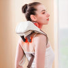 Cordless Neck and Shoulder Massager with Heat — Rechargeable Deep Tissue Lymphatic Pain Relief, Portable