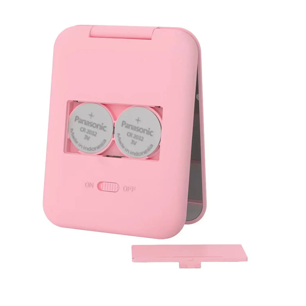 Mini LED Portable Foldable Pocket Makeup Mirror 1X/2X Magnifying Vanity Mirror