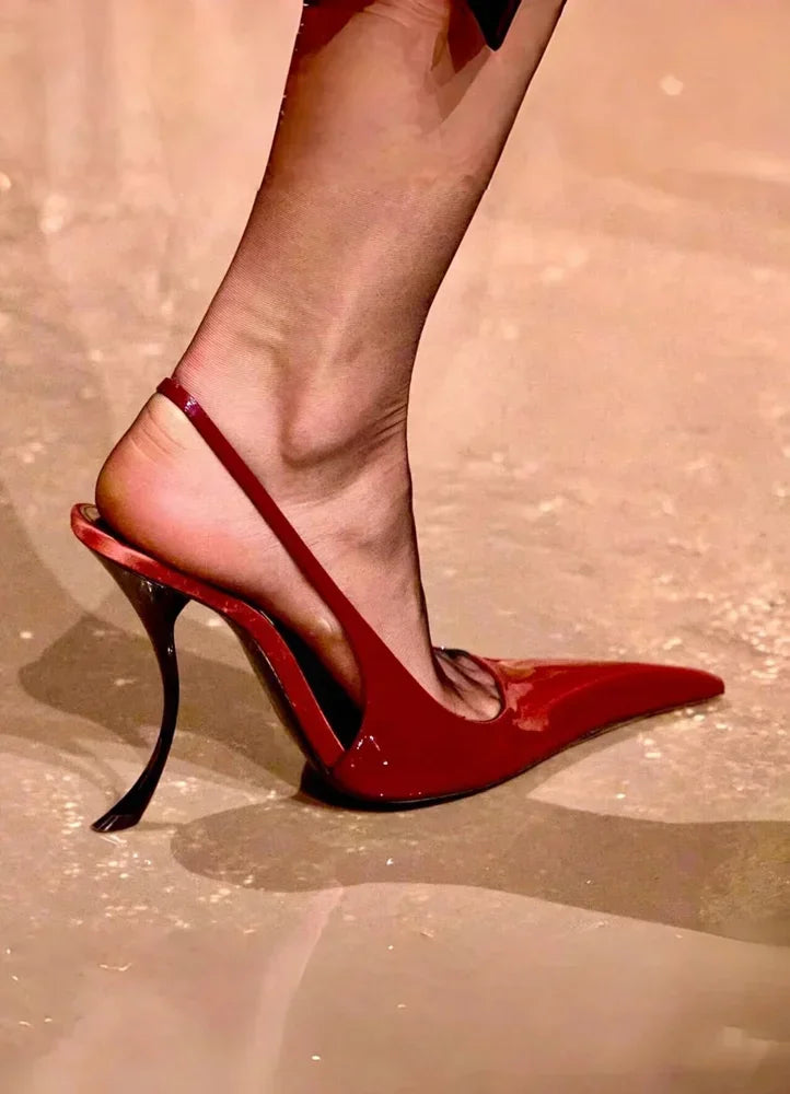 Women's Slim-Fit Pointed High Heel Sandals – 10 cm (4 in) Stiletto Party & Wedding Heels