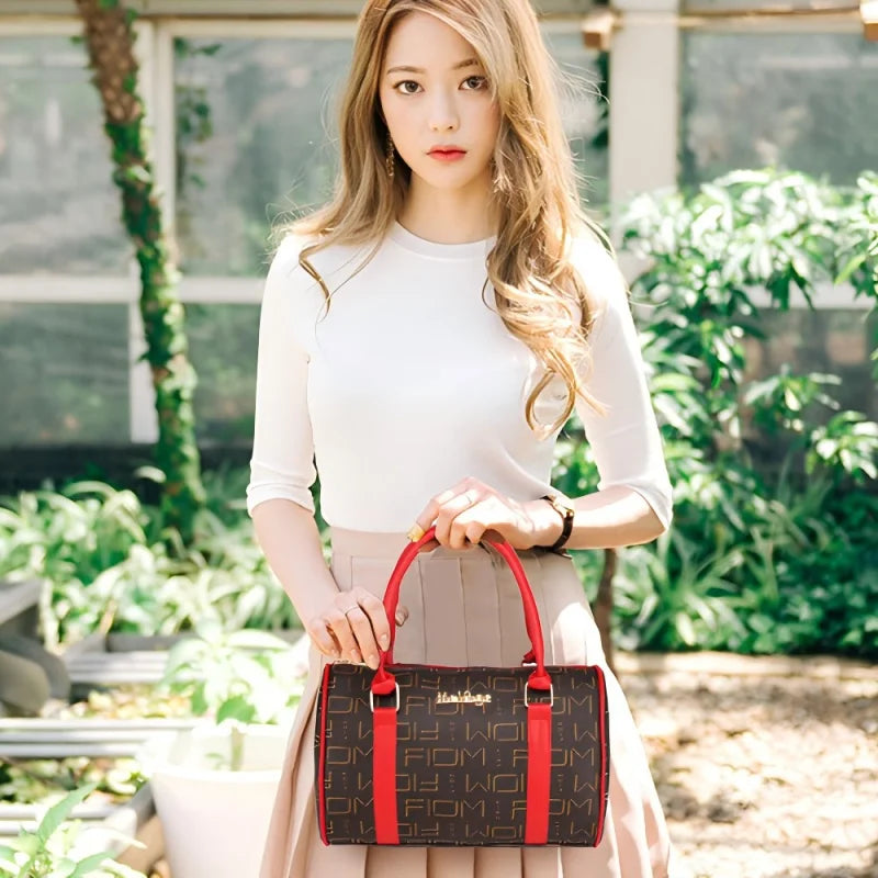 6-Piece Women’s Handbag Set – Shoulder Tote, Satchel, Top-Handle Boston Bag, Crossbody & Wallet