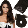Moresoo Brazilian Remy Clip-In Human Hair Extensions – Straight 5PC or 7PC Set, 10–24 in (25–61 cm)