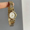 Women's Gold Small Dial Quartz Watch – 22mm Round Face, Stainless Steel Bracelet, Minimal Luxury Wristwatch