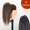 34-Inch (86 cm) Clip-In Synthetic Ponytail Hair Extension — Blonde Wrap-Around Long Straight Hairpiece