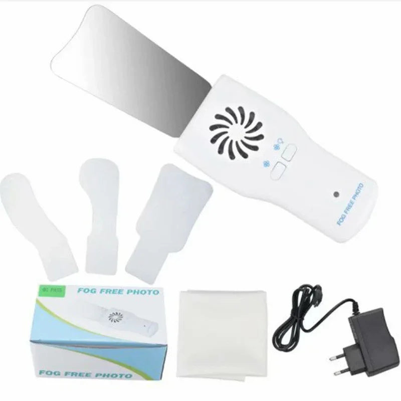 Rechargeable LED Anti-Fog Dental Photography Mirror Kit – Stainless Steel Intraoral Buccal Lingual Reflectors