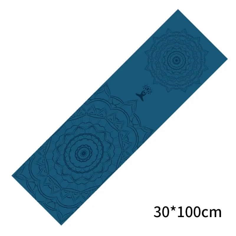 30 x 100 cm (11.8 x 39.3 in) Cooling Yoga Towel – Double-Layer Non-Slip Quick-Dry Pilates Mat Protector