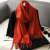 Women’s Long Winter Scarf – Cashmere Blend Shawl Hijab Wrap, Solid Colors, 200×33 cm (79×13 in) – 62 Colors