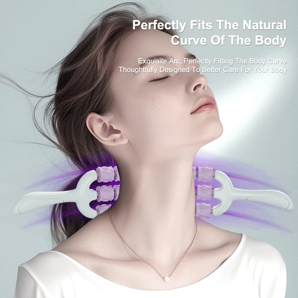 Handheld Muscle Roller Stick – Portable Manual Massage Tool for Back, Waist & Fitness