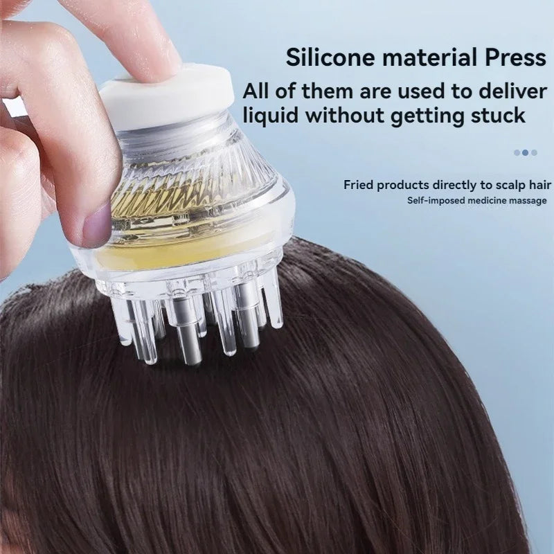 Mini Scalp Applicator Roller Ball Head Massager, Hair Growth Essential Oil Liquid Applicator & Massage Comb