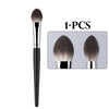 Peach Heart Blusher Brush - Small Flat Precise Makeup Brush for Powder, Cream & Liquid Blush (1 or 2-Pack)