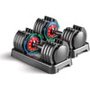25–55 lb (11–25 kg) Adjustable Dumbbell Set (Pair) — 5-in-1 / 10-in-1 Home Gym Weights with Anti-Slip Handles, Compact