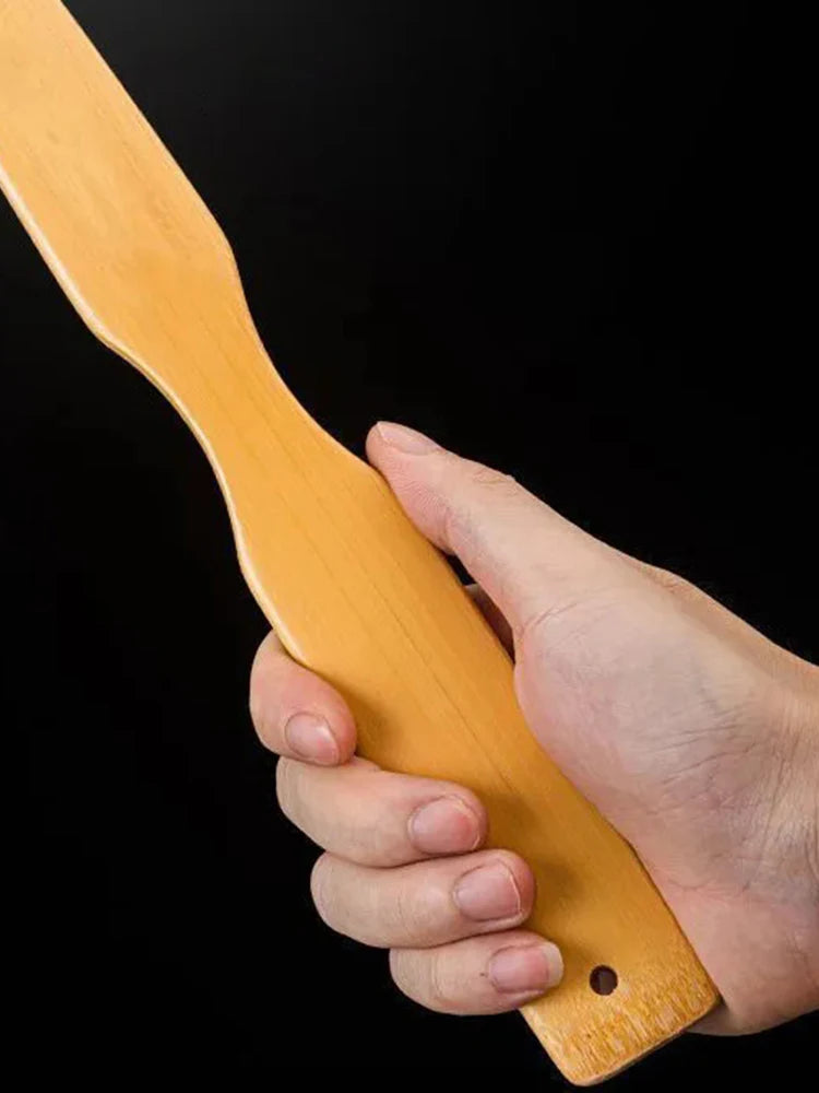 Bamboo Back Scratcher Stick with Massage Roller – Long Wooden Back Scratcher for Men & Women