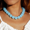 Bohemian Round Beaded Pendant Necklace for Women — Adjustable Colorful Geometric Party Jewelry Gift