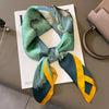 Satin-Look Square Scarf 27.6 x 27.6 in (70 x 70 cm) Cat Print Headscarf, Neck Wrap & Bandana for Women