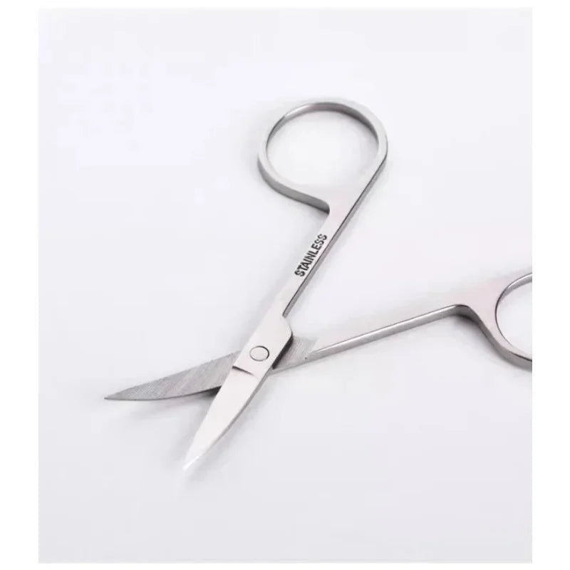 Professional Stainless Steel Cuticle Scissors – Curved Tip Small Manicure & Nail Art Dead Skin Remover